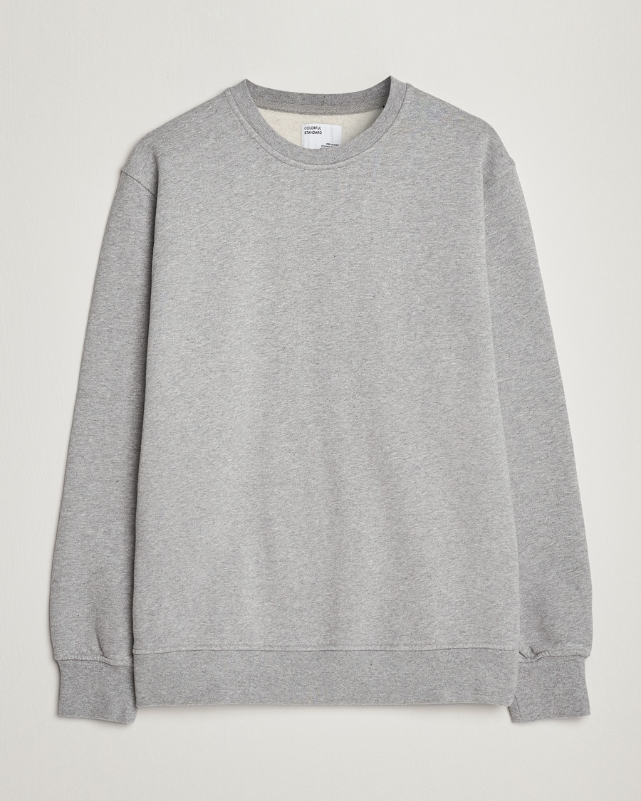 Colorful Standard Classic Organic Crew Neck Sweat Heather Grey – Grå