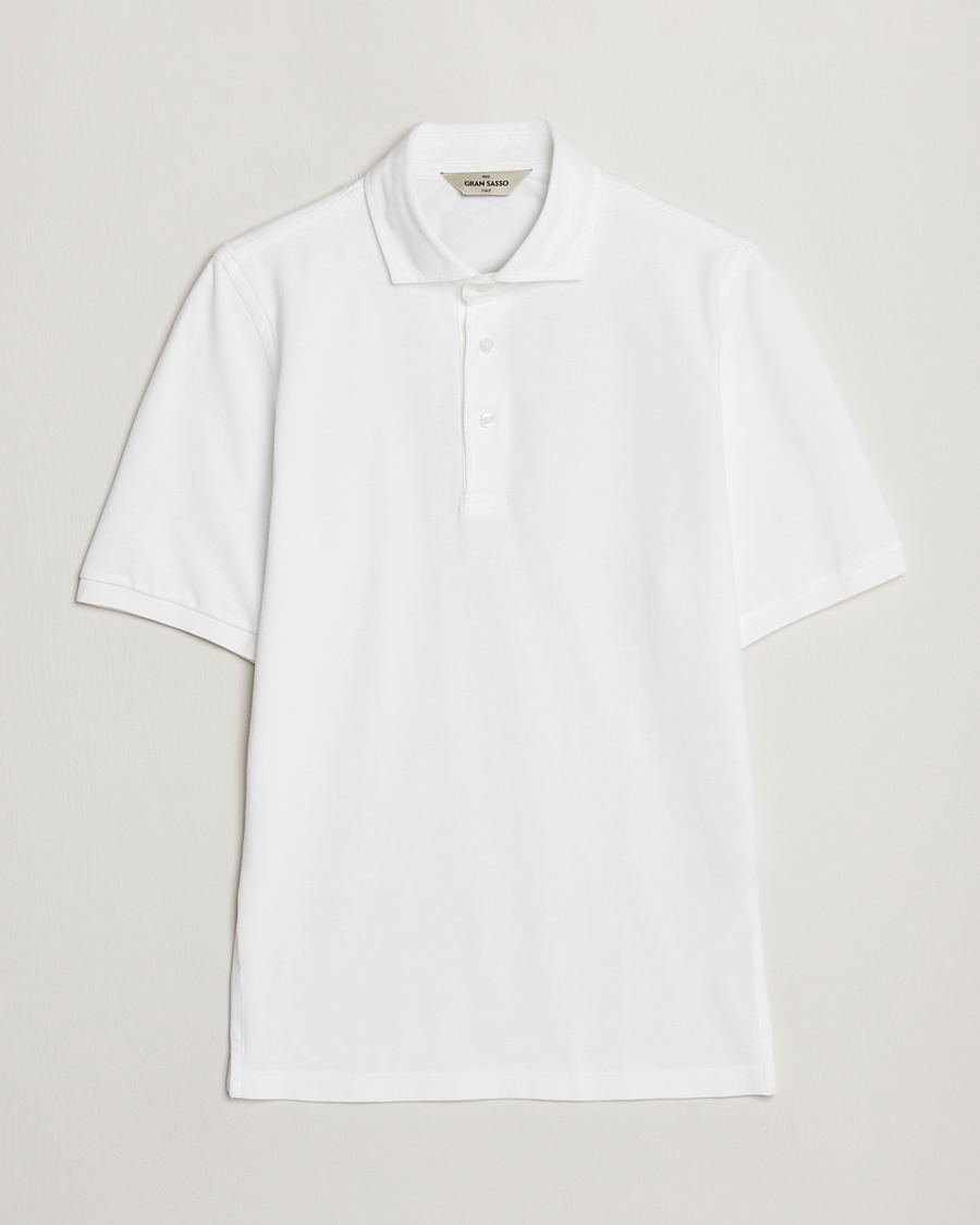 Gran Sasso Washed Polo White – Vit