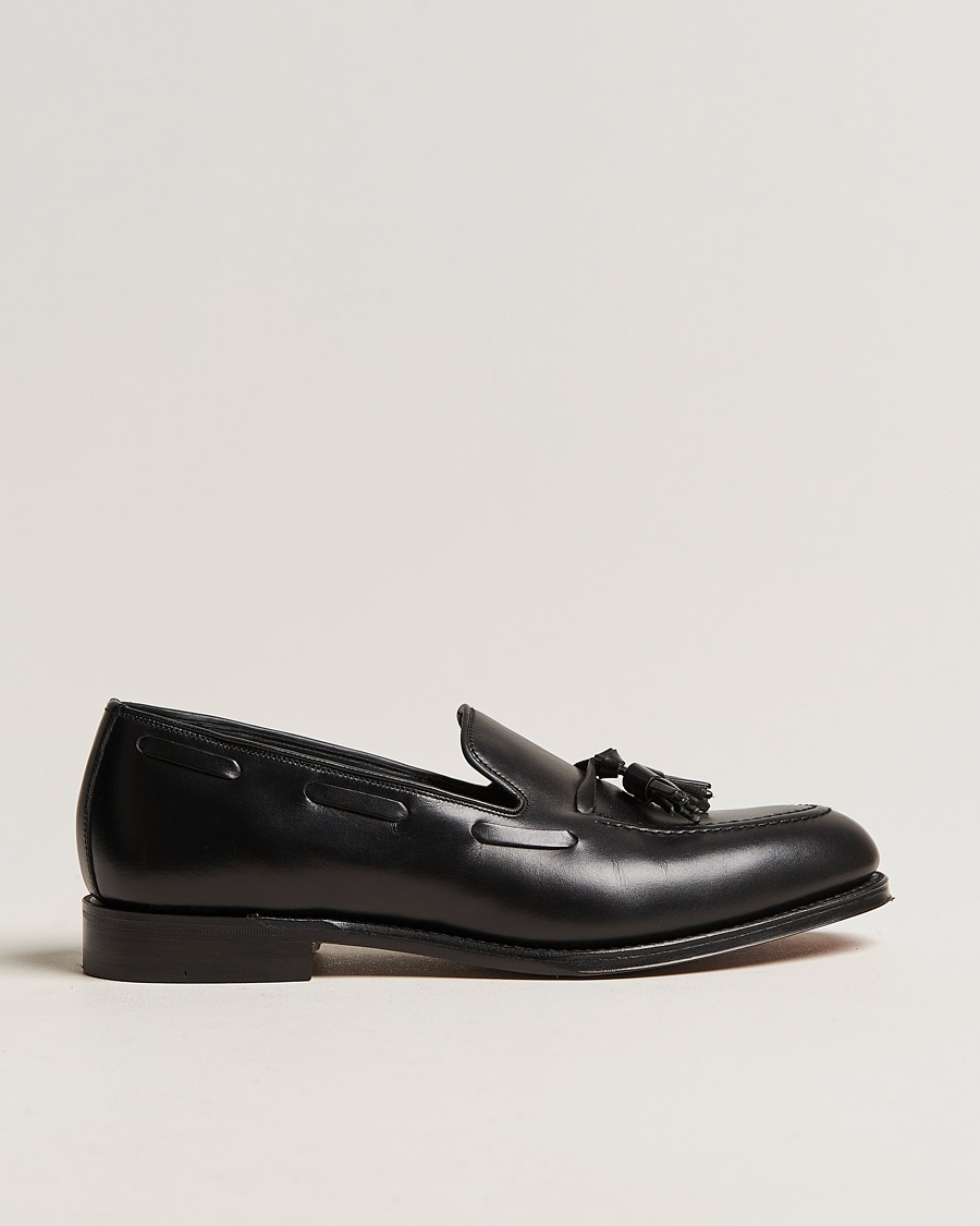 Herr | Black Tie | Loake 1880 | Russell Tassel Loafer Black Calf