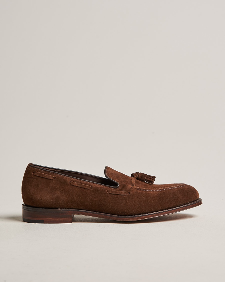 Herr | Handgjorda skor | Loake 1880 | Russell Tassel Loafer Polo Oiled Suede