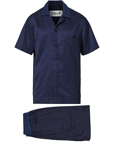 Herr | Pyjamasset | CDLP | Home Suit Short Sleeve Navy Blue