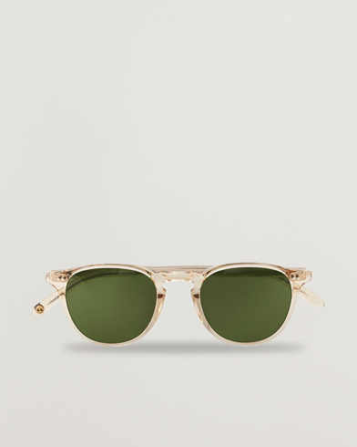 Herr | Runda solglasögon | Garrett Leight | Hampton 46 Sunglasses Pure Green