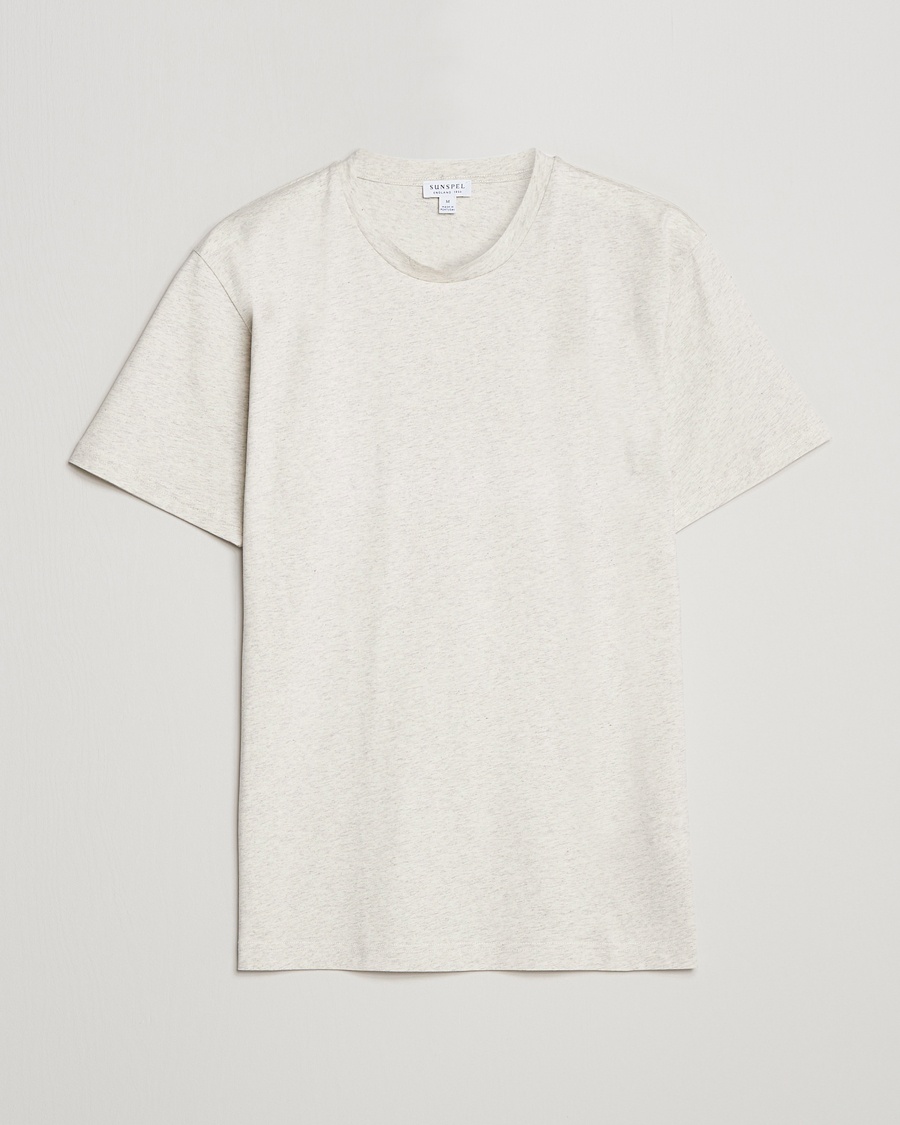 Herr | Vita t-shirts | Sunspel | Riviera Midweight T-Shirt Archive White