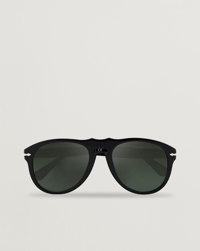 Herr | D-formade solglasögon | Persol | 0PO0649 Sunglasses Black/Crystal Green