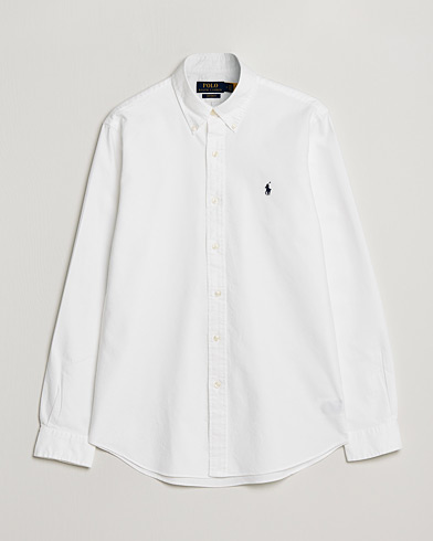 Herr | Preppy Authentic | Polo Ralph Lauren | Custom Fit Garment Dyed Oxford Shirt White