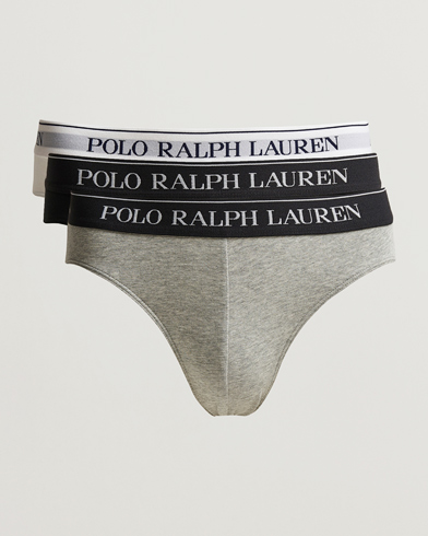 Herr | Underkläder | Polo Ralph Lauren | 3-Pack Low Rise Brief Black/White/Grey