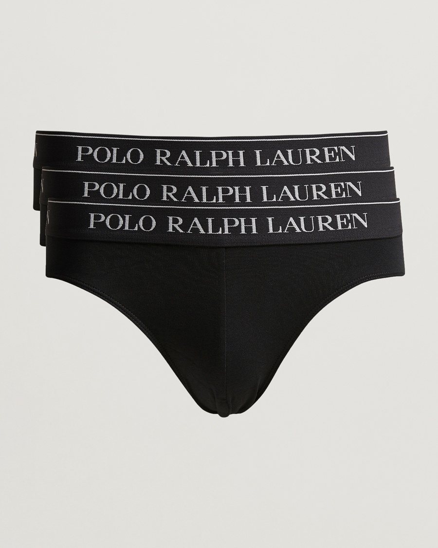 Polo Ralph Lauren 3-Pack Low Rise Trunk Black – Svart