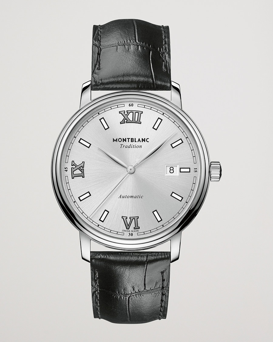 Herr | Läderarmband | Montblanc | Tradition Automatic 40mm White