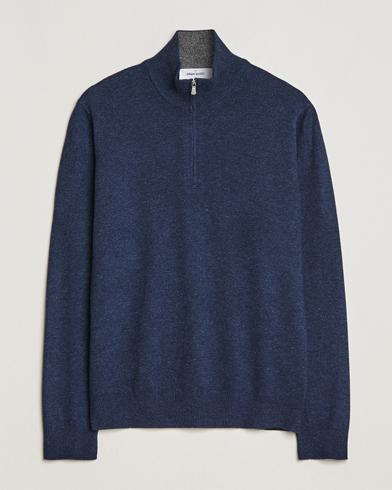 Herr | Kläder | Gran Sasso | Wool/Cashmere Half Zip Navy