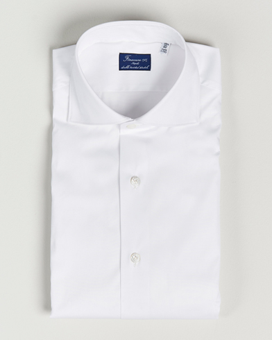 Herr | Finamore Napoli | Finamore Napoli | Milano Slim Fit Stretch Shirt White