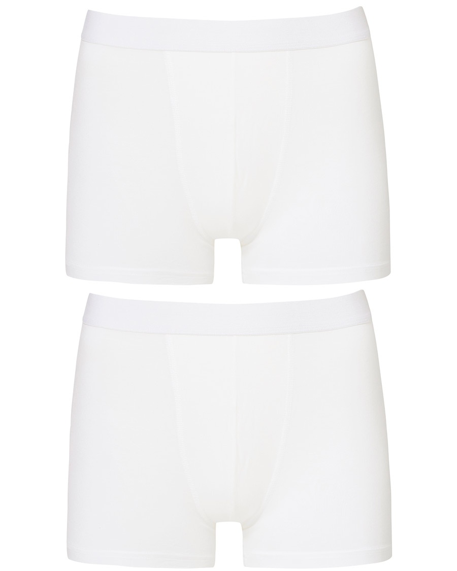 Bread & Boxers 2-Pack Boxer Breif Modal White, Herr, Trunks, Vit, Storlek M