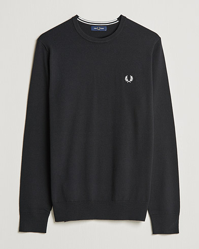 Herr | Best of British | Fred Perry | Classic Crew Neck Jumper Black