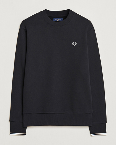 Herr | Fred Perry | Fred Perry | Crew Neck Sweatshirt Black