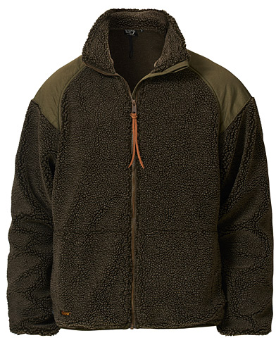 orSlow Panelled Fleece Jacket Military Green