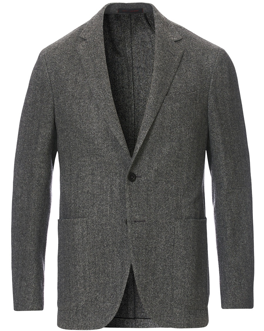  Degas Herringbone Shetland Blazer Grey