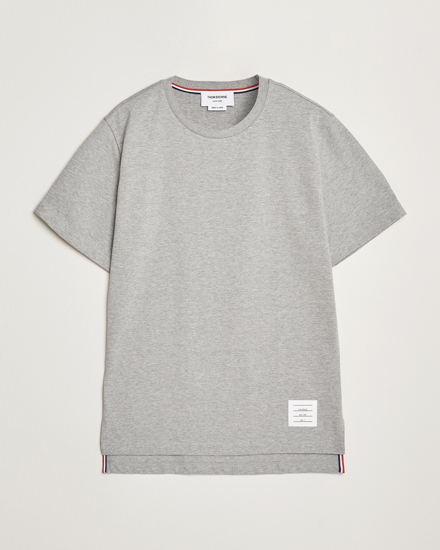 Herr | T-Shirts | Thom Browne | Relaxed Fit Short Sleeve T-Shirt Light Grey
