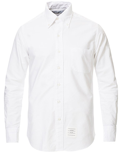 Thom Browne Contrast Placket Oxford Shirt White