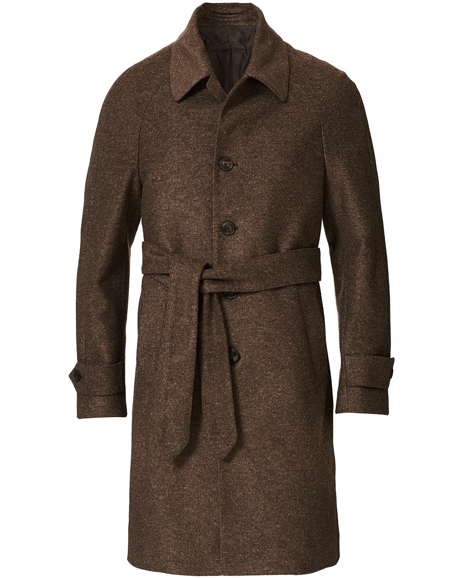 L.B.M. 1911 Raglan Belt Coat Brown