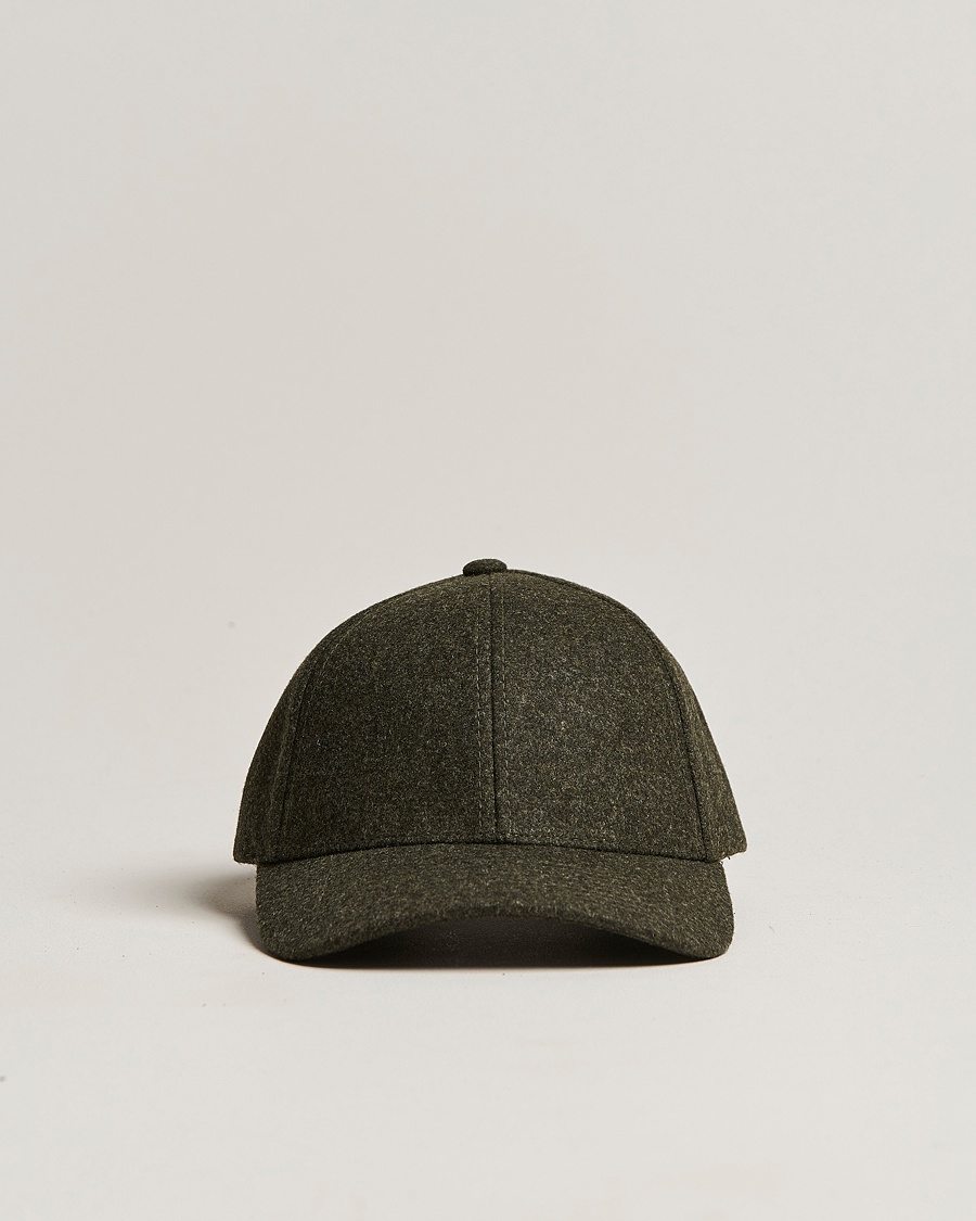 Herr | | Varsity Headwear | Flannel Baseball Cap Forest Green