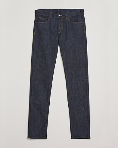 Herr | Tapered fit | Canali | Slim Fit Stretch Jeans Dark Rinse