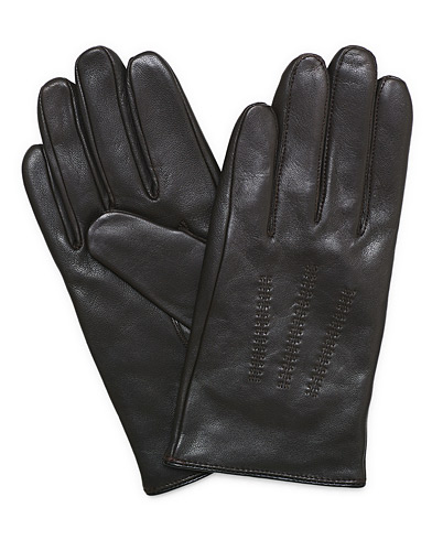 Handskar |  Hainz Leather Gloves Open Brown