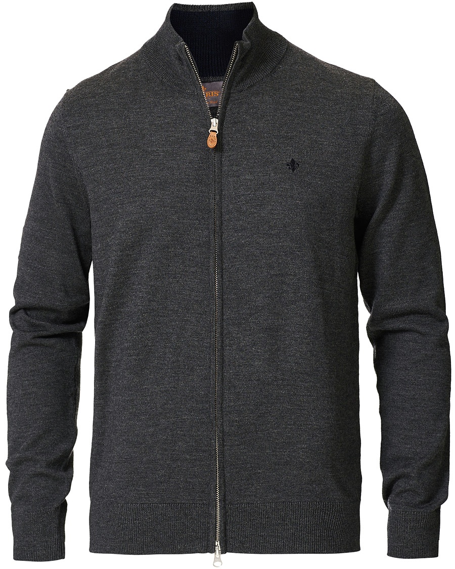  Merino Full Zip Dark Grey