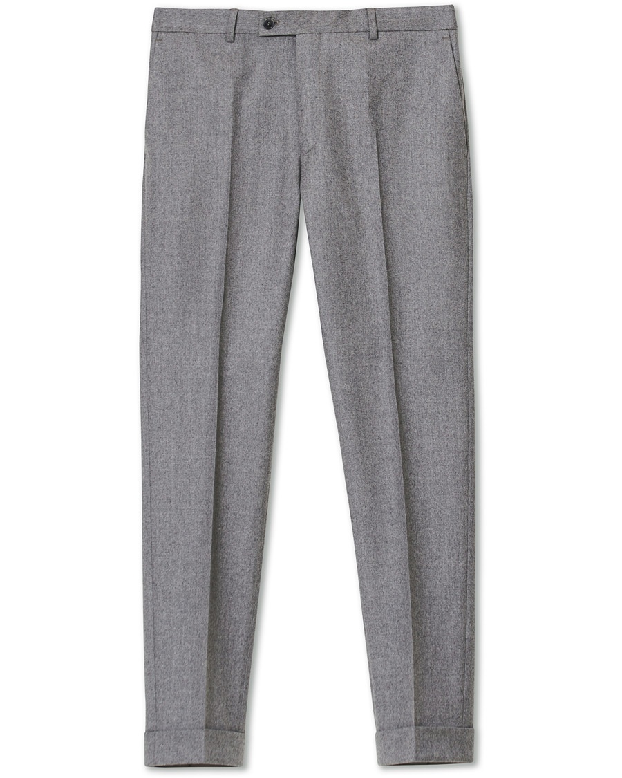 Herr | | Morris Heritage | Jack Flannel Trousers Light Grey