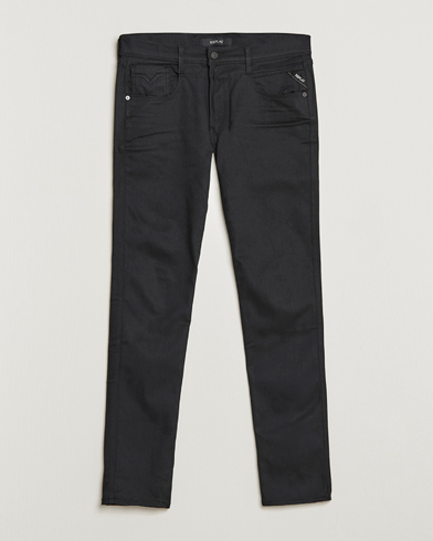 Herr | Svarta jeans | Replay | Anbass Hyperflex Reused Jeans Black
