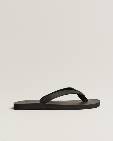 Herr |  | The Resort Co | Saffiano Leather Flip-Flop Black/Black