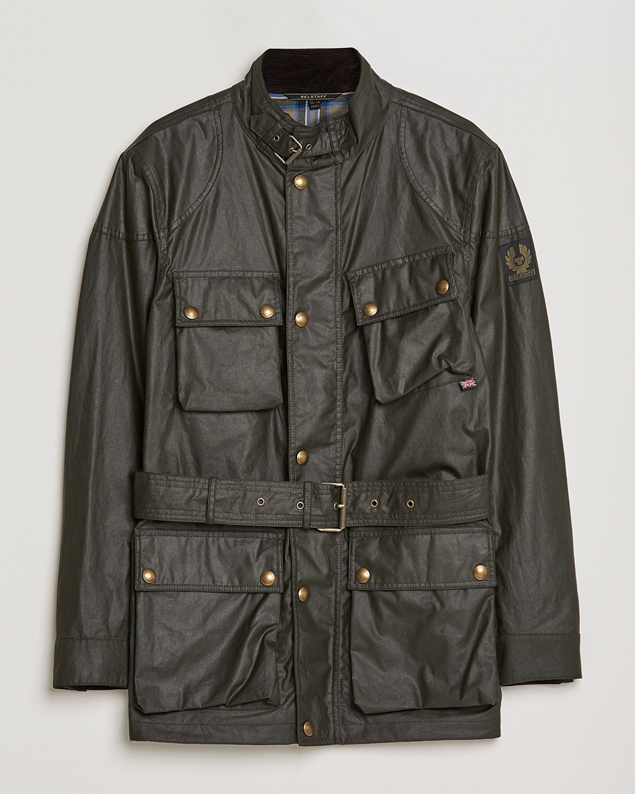 Belstaff Trialmaster Waxed Jacket Faded Olive