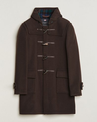 Herr | Dressade jackor | Gloverall | Morris Duffle Coat Brown/Tartan