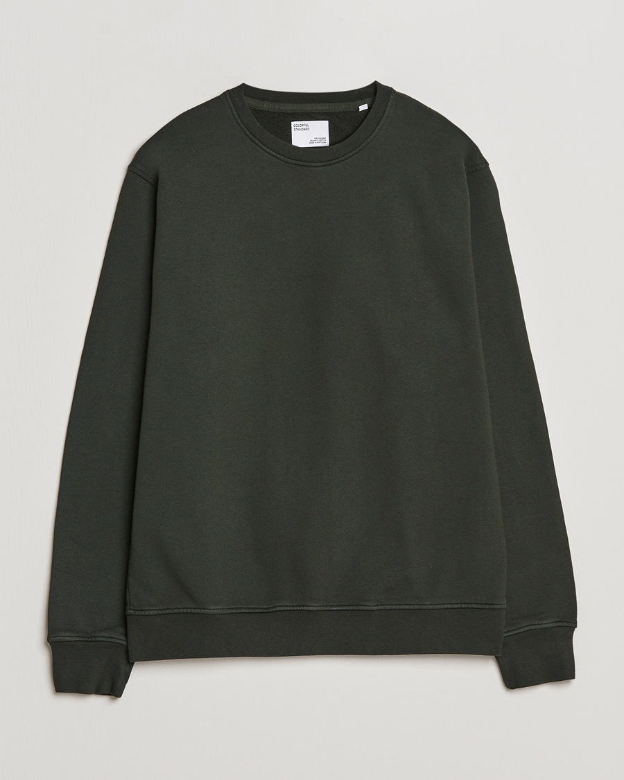 Colorful Standard Classic Organic Crew Neck Sweat Hunter Green – Grön