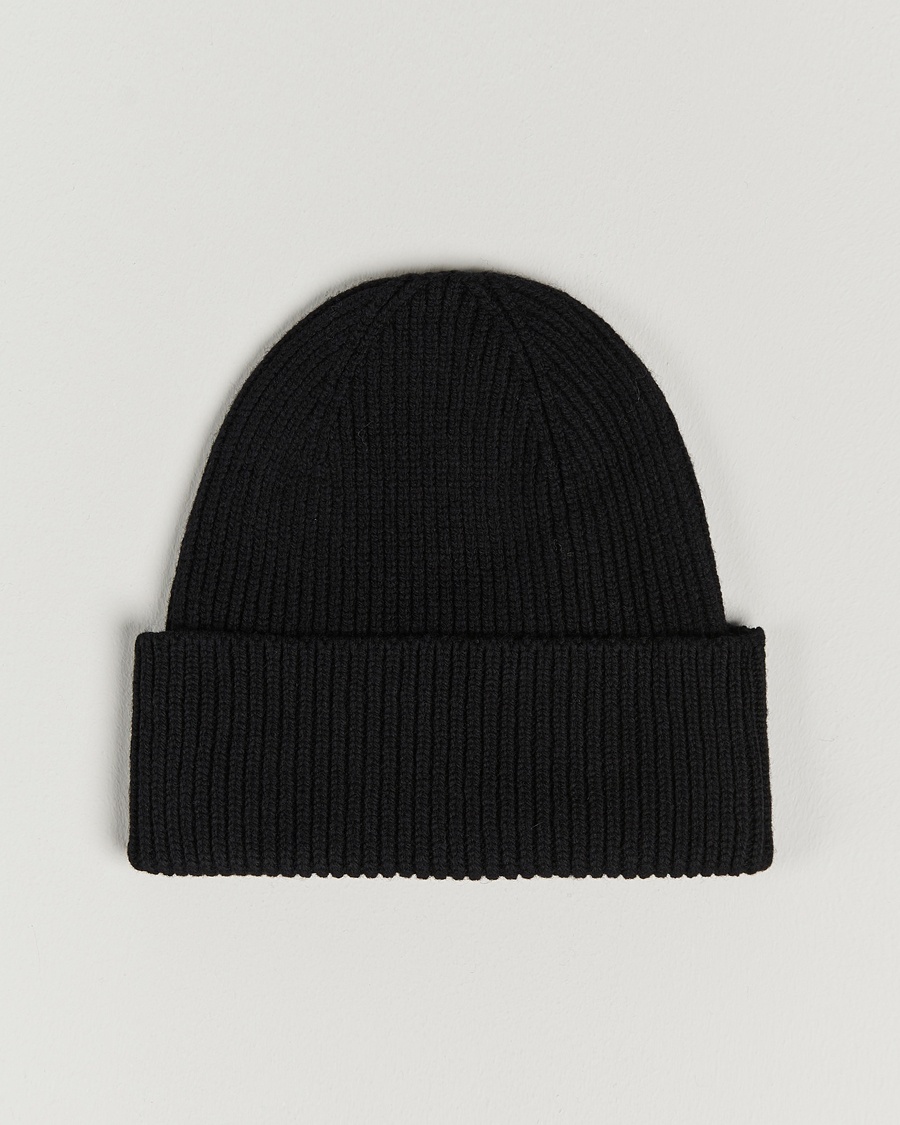 Herr | Accessoarer | Colorful Standard | Merino Wool Beanie Deep Black