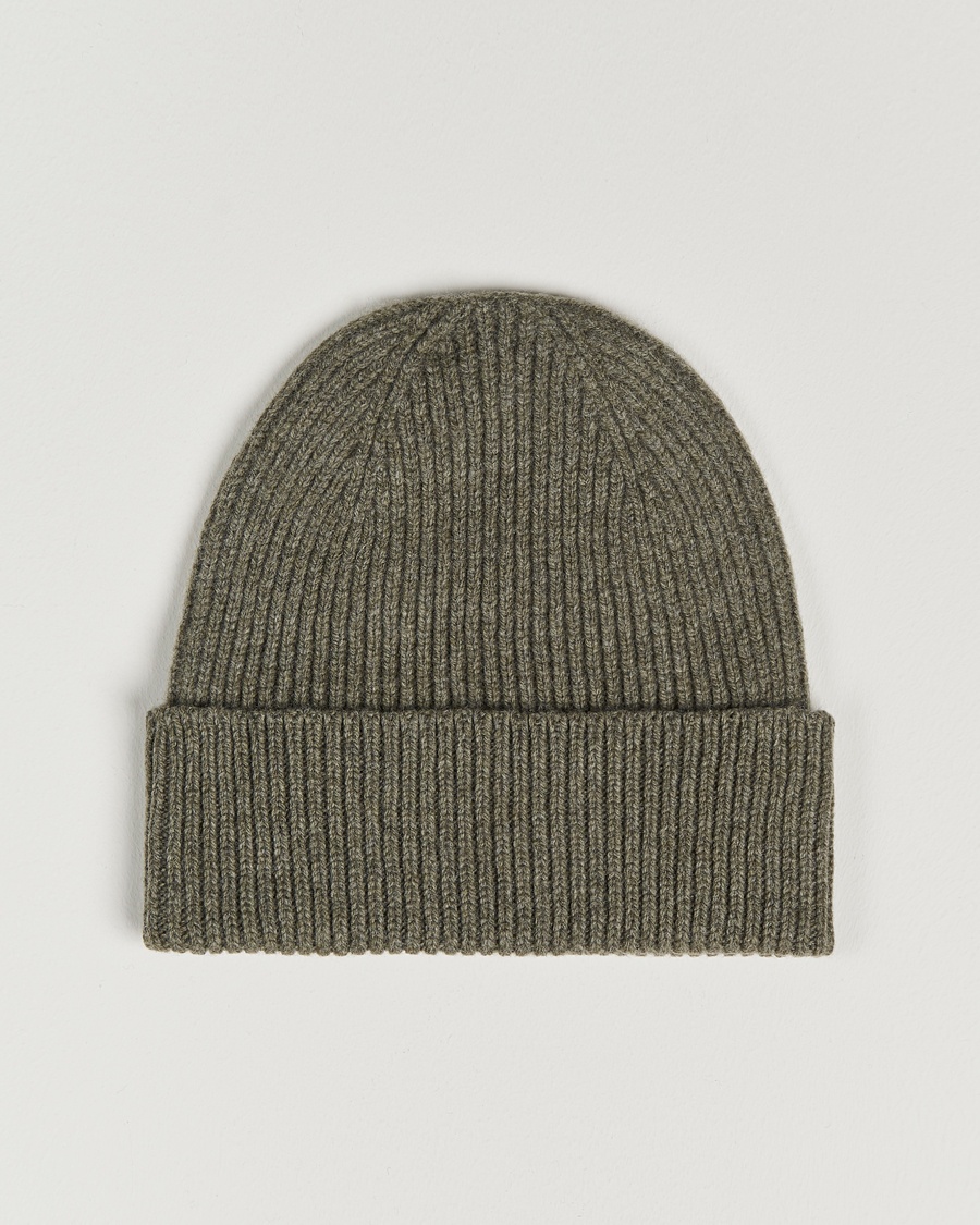 Colorful Standard Merino Wool Beanie Dusty Olive – Grön