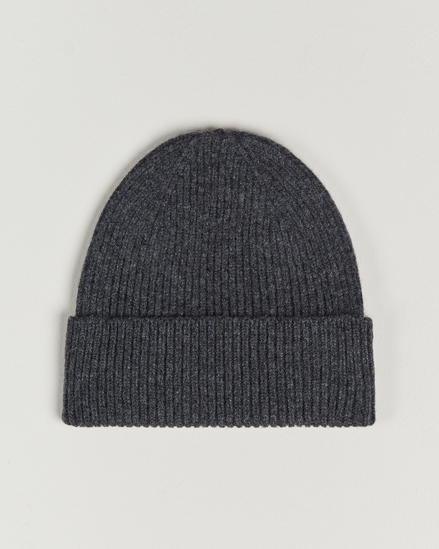 Colorful Standard Merino Wool Beanie Lava Grey – Grå
