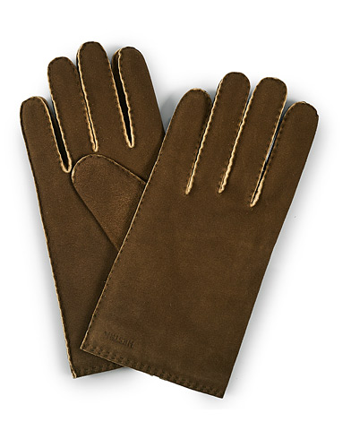 Handskar |  Philippe Chamoise Wool Lined Glove Loden
