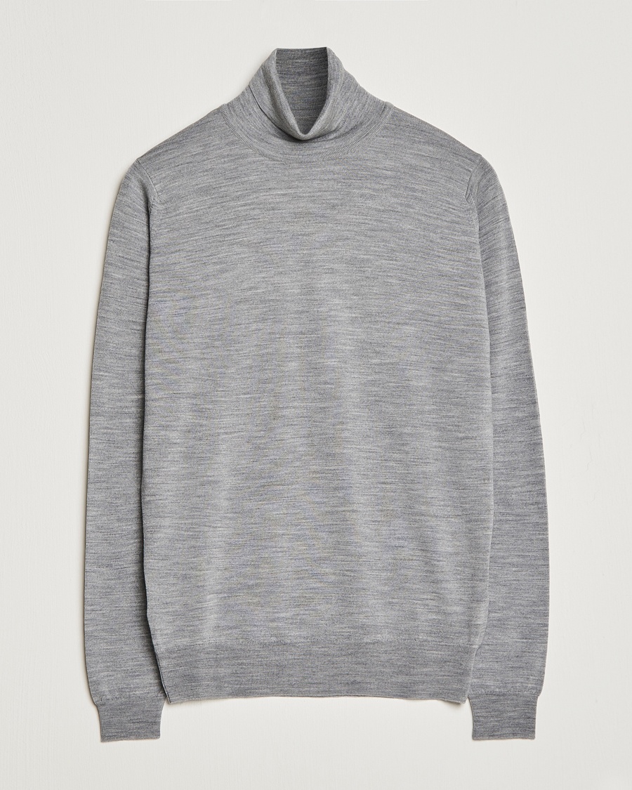  Cherwell Extra Fine Merino Rollneck Silver