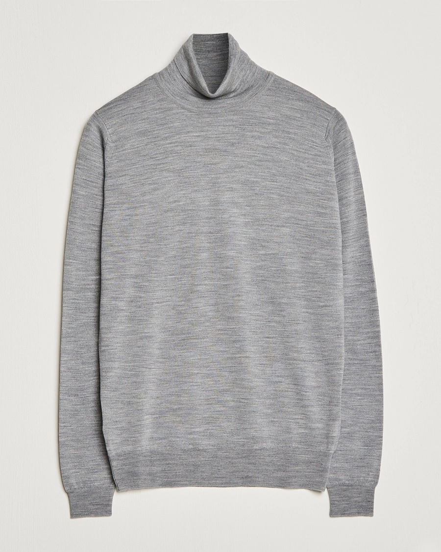 Herr | | John Smedley | Cherwell Extra Fine Merino Rollneck Silver