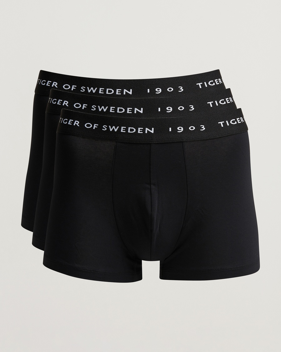 Tiger of Sweden Hermod Cotton 3-Pack Boxer Brief Black – Svart
