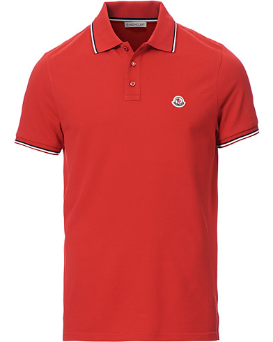 Herr |  | Moncler | Logo Tipped Polo Red