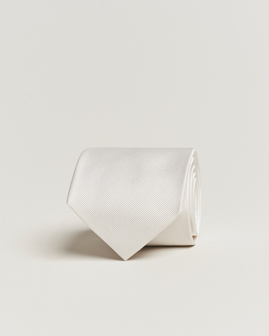 Herr | Slipsar | Amanda Christensen | Plain Classic Tie 8 cm White