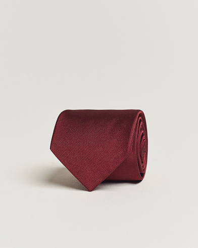Herr | Slipsar | Amanda Christensen | Plain Classic Tie 8 cm Bordeaux