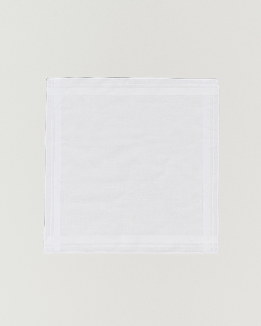 Amanda Christensen Cotton Pocket Square White – Vit