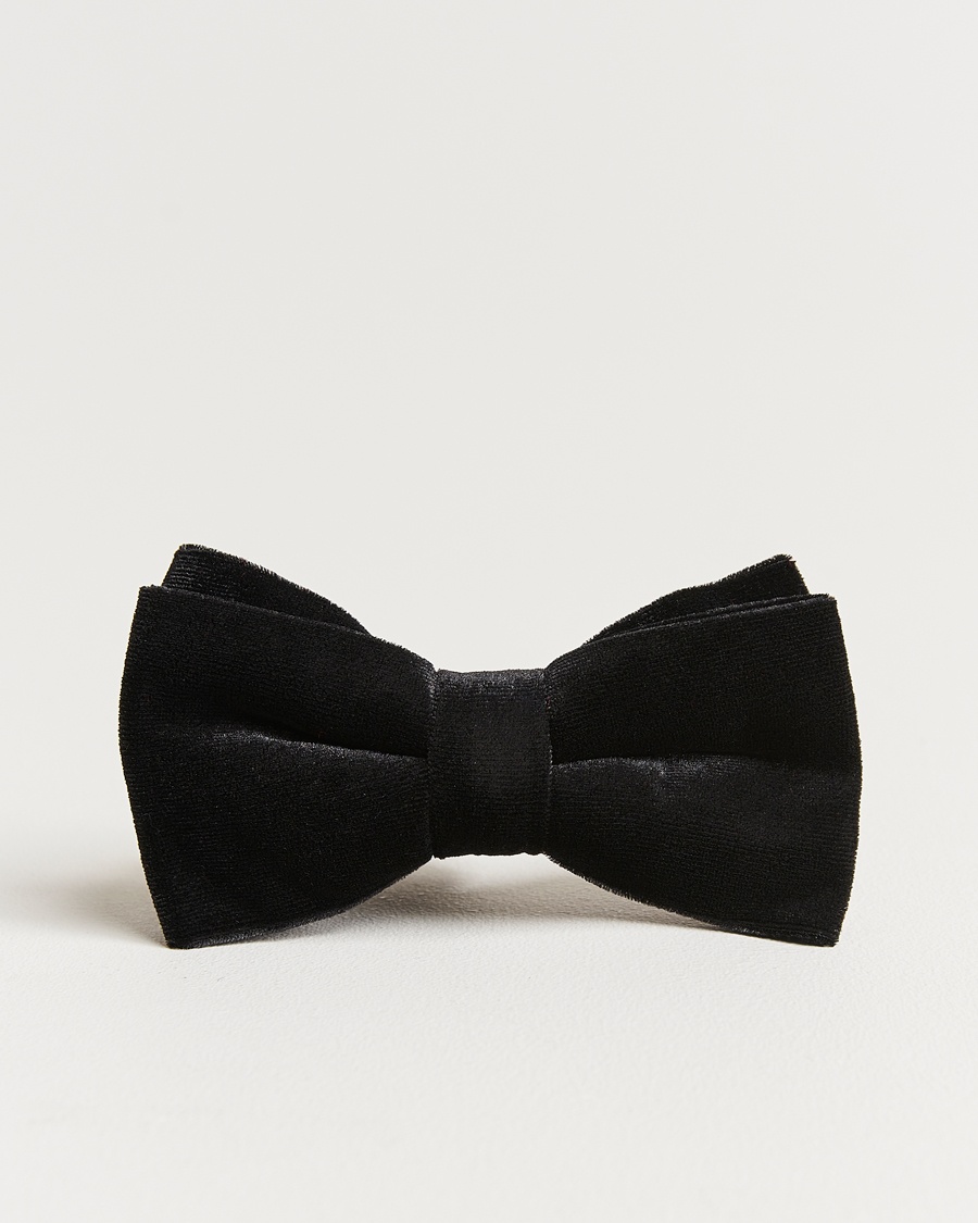 Amanda Christensen Velvet Pre Tie Black – Svart