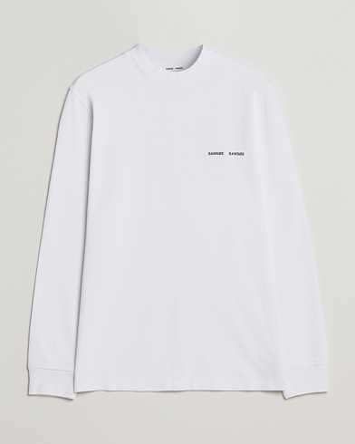 Herr | Långärmade t-shirts | Samsøe & Samsøe | Norsbro Long Sleeve Organic Cotton Tee White