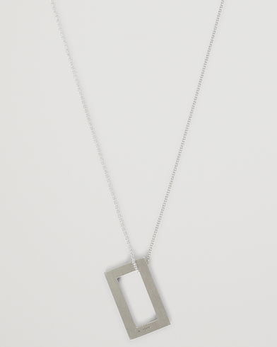  |  Rectangular Necklace Le 3.4 Sterling Silver