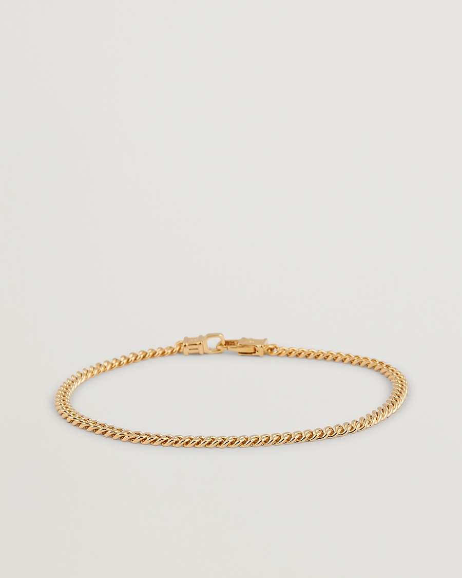 Tom Wood Curb Bracelet M Gold – Guld
