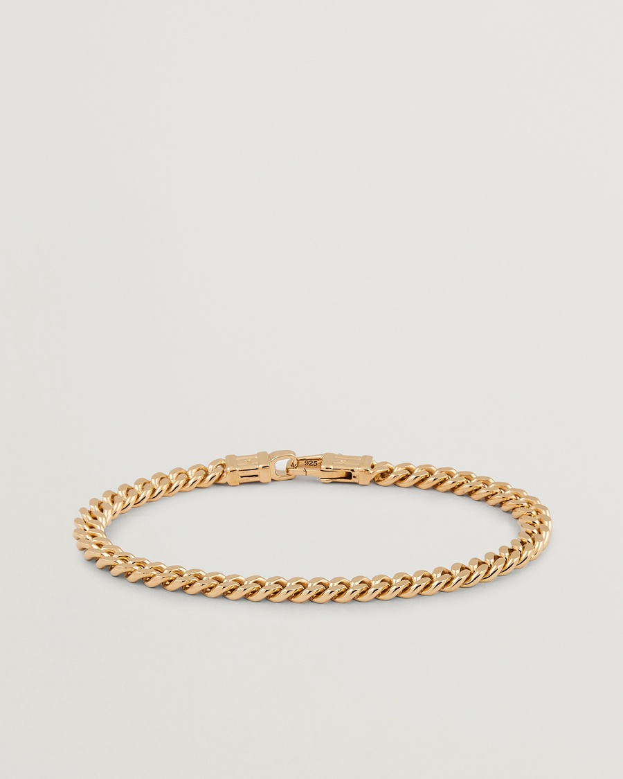 Tom Wood Curb Bracelet L Gold – Guld
