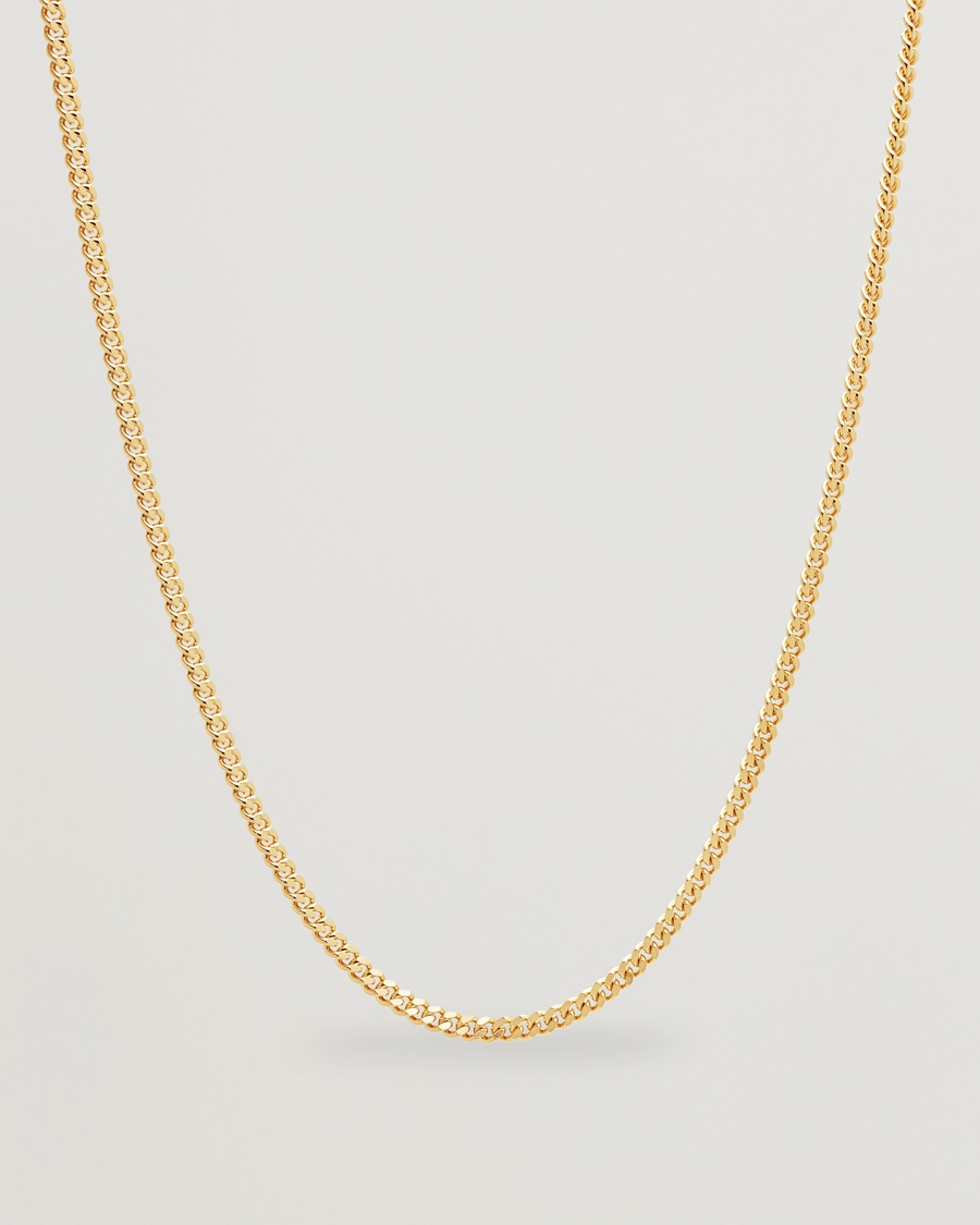 Tom Wood Curb Chain M Necklace Gold – Guld