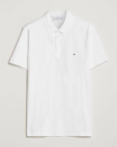 Herr | Pikéer | Calvin Klein | Liquid Touch Slim Fit Polo Bright White